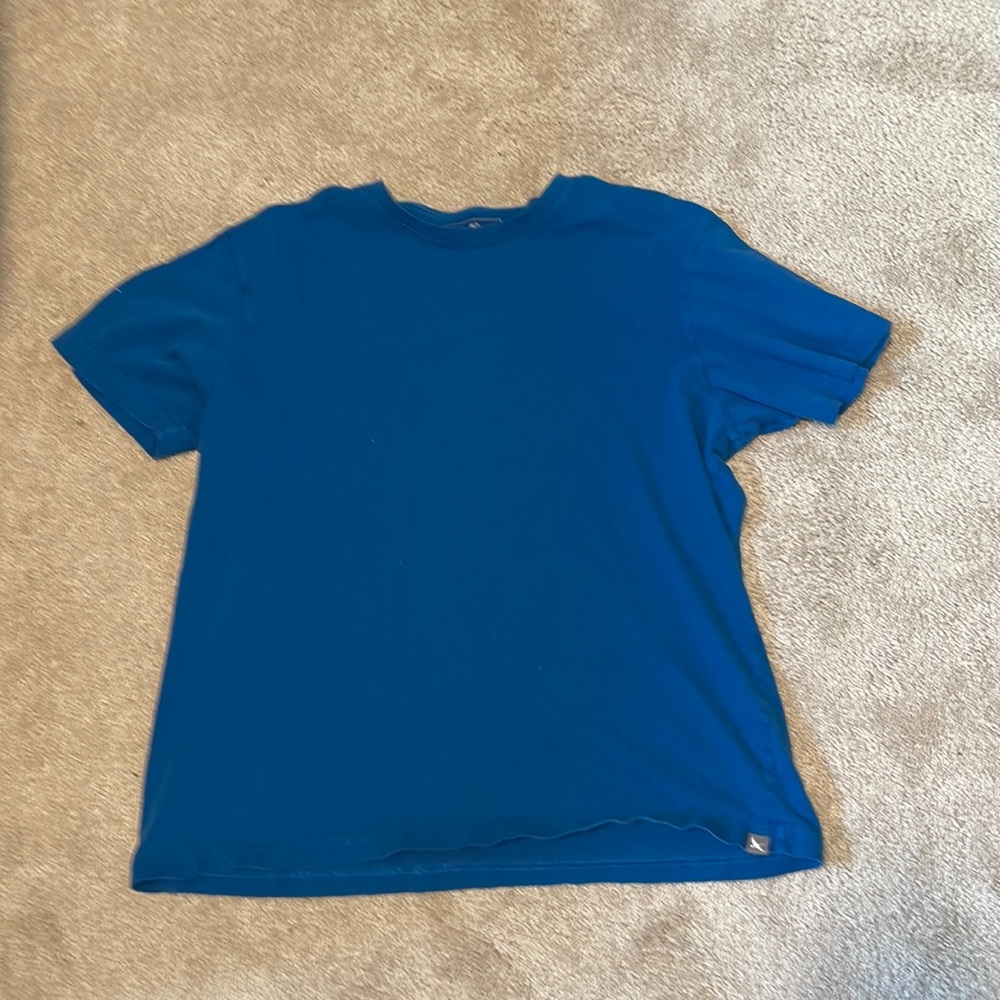 blank blue oversized t-shirt